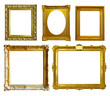 Set of few picture frames