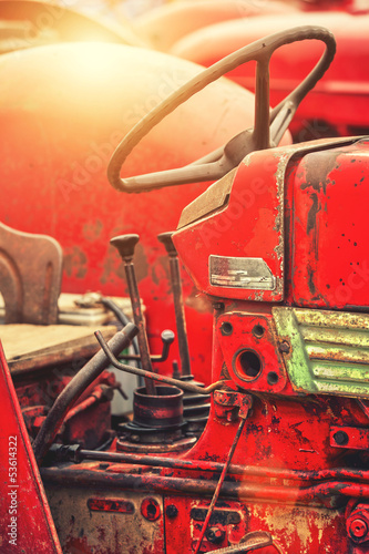 Photo: old red tractor old red tractor