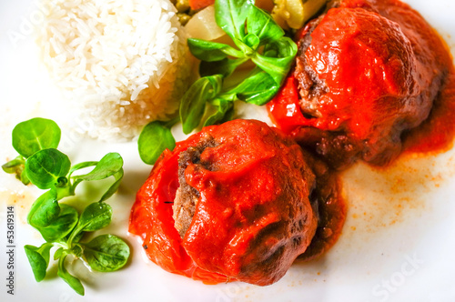 Photo: stuffed tomatoes with rice stuffed tomatoes with rice