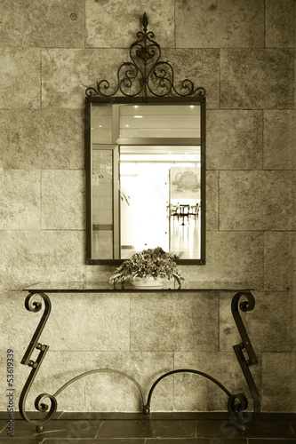 Photo: Mirror detail Mirror detail