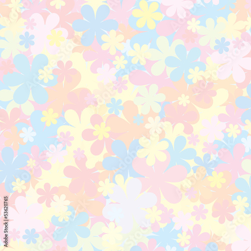 Illustration: Pale Floral Pattern. Pastel Backdropfor for Design Pale Floral Pattern. Pastel Backdropfor for Design