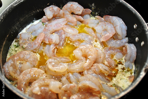 Photo: Cooking Shrimp Scampi Sauce Cooking Shrimp Scampi Sauce