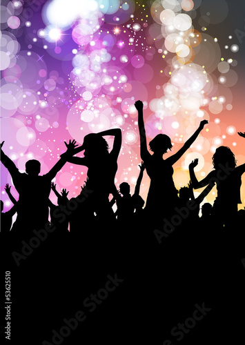 Vector: Party night template Party night template