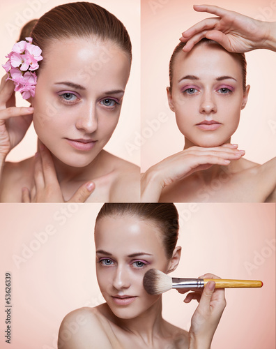 Photo: collage, girl collage, girl