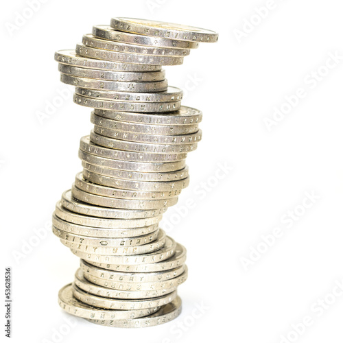 Photo: 2 Euro Münzstapel 2 Euro Münzstapel
