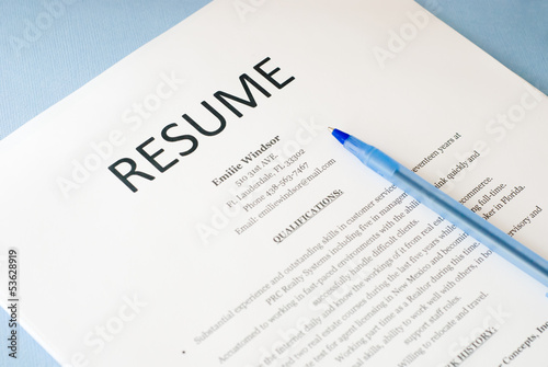 Photo: resume resume