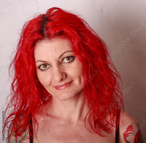 Photo: Portrait Frau rote Haare Portrait Frau rote Haare