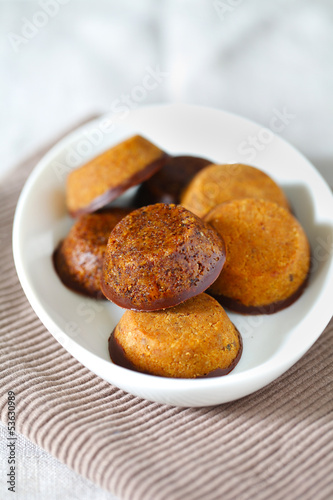 Photo: Indian Laddu chickpea gluten-free cookies with chocolate Indian Laddu chickpea gluten-free cookies with chocolate