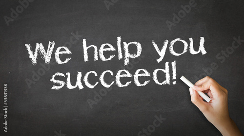 Photo: We help you succeed Chalk Illustration We help you succeed Chalk Illustration
