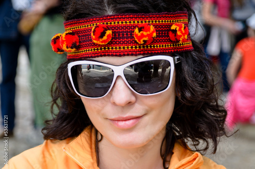 Photo: Beautiful woman in a headband Beautiful woman in a headband