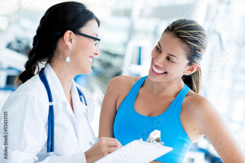 Photo: Doctor at the gym Doctor at the gym