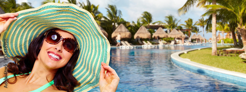 Photo: Woman on the beach. Vacation. Woman on the beach. Vacation.