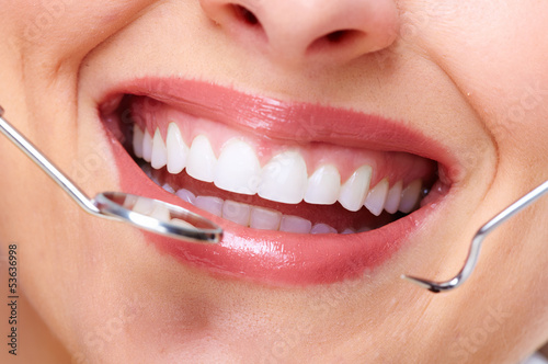 Photo: Beautiful woman smile. Beautiful woman smile.