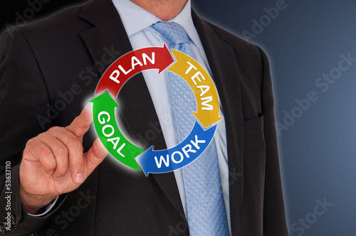 Illustration: Business Teamwork Concept Business Teamwork Concept