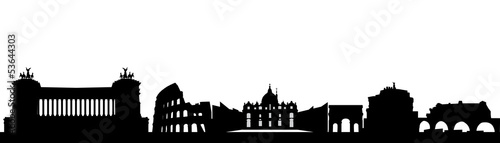Illustration: rome skyline rome skyline