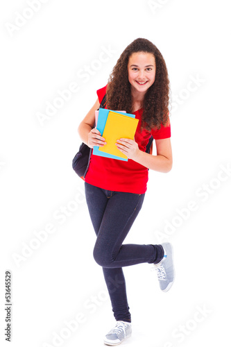 Photo: Long haired teenage girl Long haired teenage girl