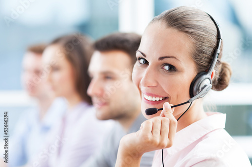 Photo: Call center team Call center team