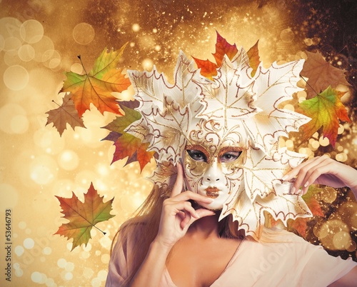 Photo: Carnival fashion autumn woman Carnival fashion autumn woman