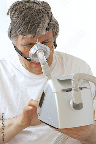 Photo: Apnées - Mise en marche de l'appareil respiratoire Apnées - Mise en marche de l'appareil respiratoire