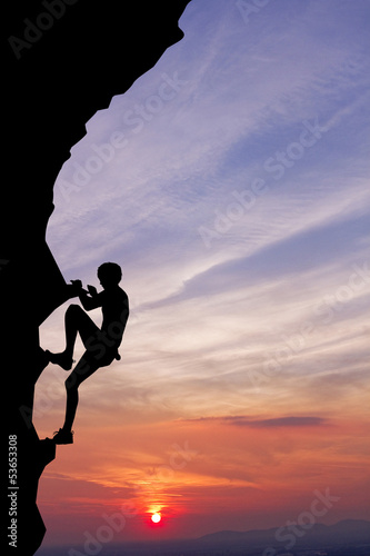Illustration: Free climber Free climber