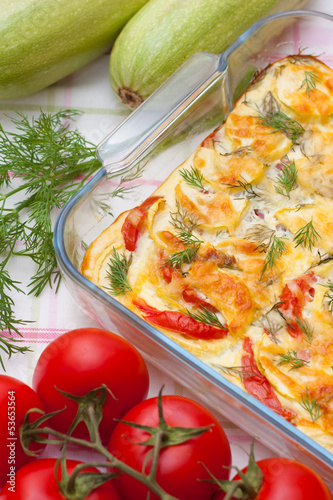 Photo: Delicious vegetables gratin Delicious vegetables gratin