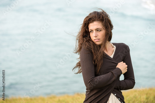 Photo: Shivery sad woman Shivery sad woman