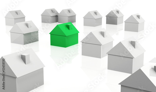 Illustration: Different green house Different green house