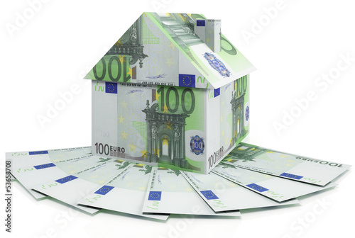 Illustration: House Mortgage euro House Mortgage euro