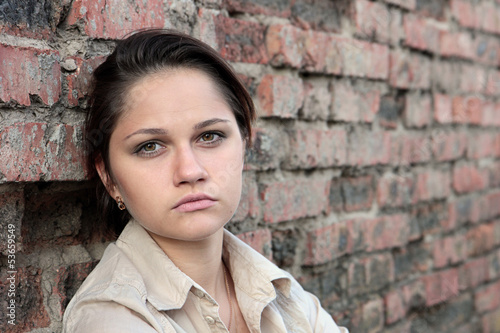 Photo: Young sad woman Young sad woman