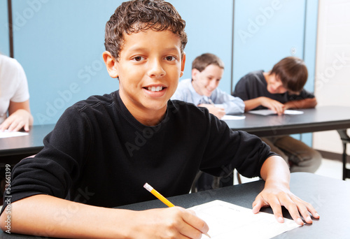 Photo: Student Eager to Learn Student Eager to Learn