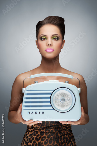 Photo: The radio lantern. The radio lantern.