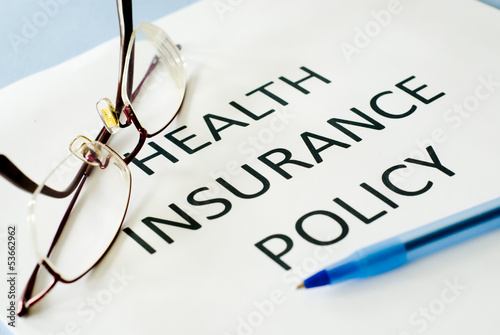 Photo: health insurance policy health insurance policy