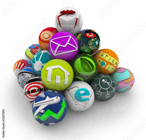 Illustration: Apps Application Software Mobile Programs in Pyramid Apps Application Software Mobile Programs in Pyramid