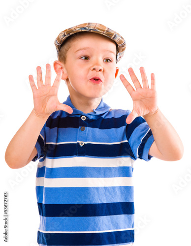Photo: Boy and cloth cap Boy and cloth cap