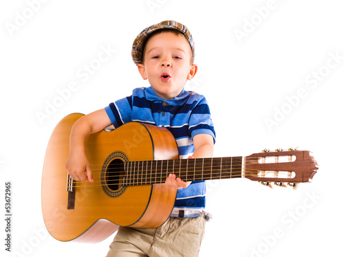 Photo: Boy and guitar Boy and guitar