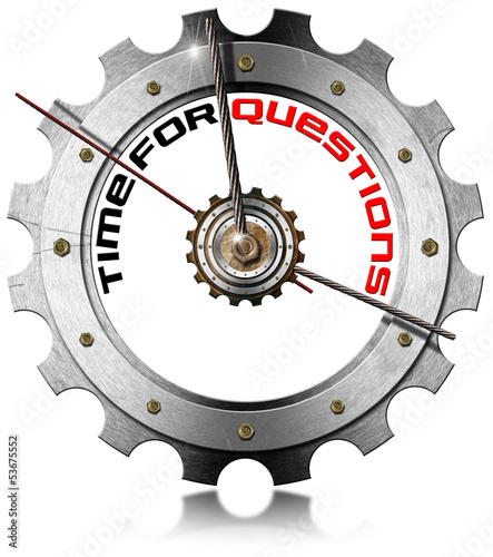 Illustration: Time for Questions - Metallic Gear Time for Questions - Metallic Gear