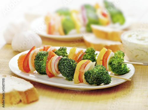Photo: vegetarian skewer vegetables only vegetarian skewer vegetables only