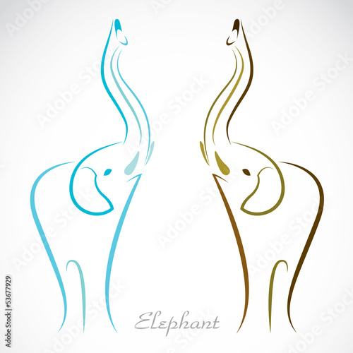 Vector: Vector image of an elephant Vector image of an elephant
