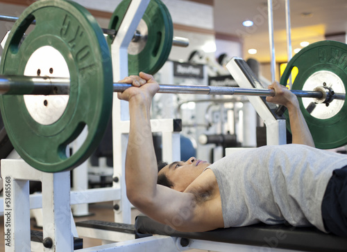 Photo: Man gym workout Man gym workout