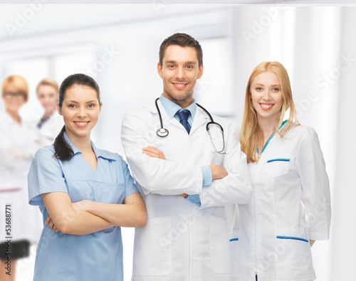 Photo: young team or group of doctors young team or group of doctors