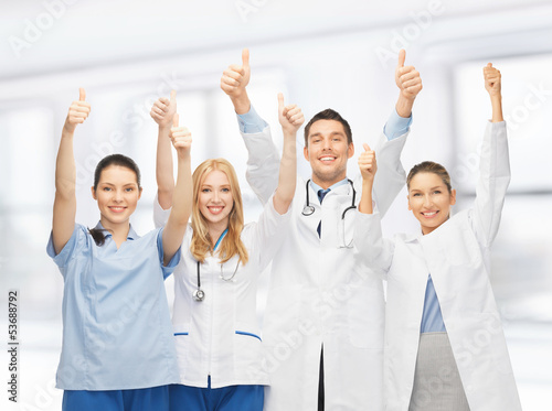 Photo: professional young team or group of doctors professional young team or group of doctors