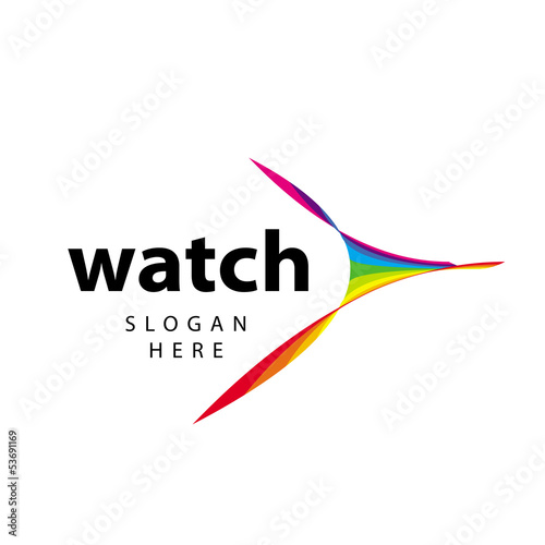 Vector: vector logo spectral colorful abstraction vector logo spectral colorful abstraction