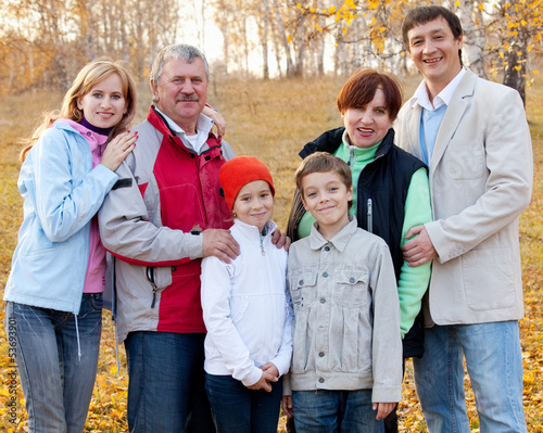 Photo: Family in autumn park Family in autumn park