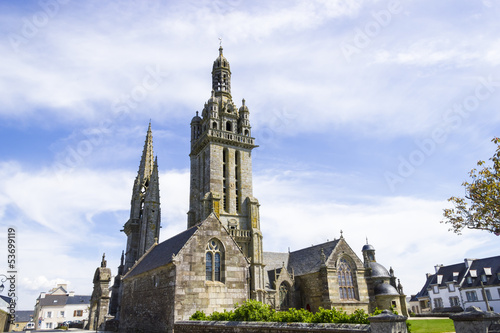 Photo: Gothic church in Brittany, France Gothic church in Brittany, France