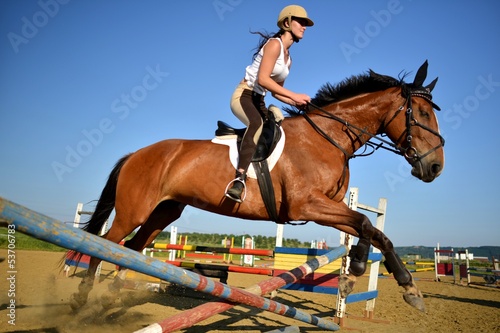 Photo: horse jumping horse jumping