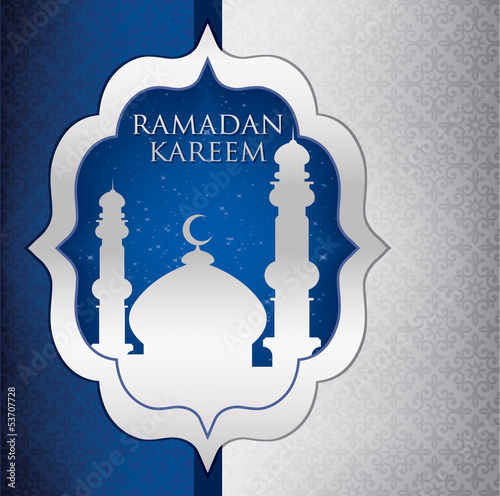 Vector: Ramadan Kareem (Generous Ramadan) card in vector format. Ramadan Kareem (Generous Ramadan) card in vector format.