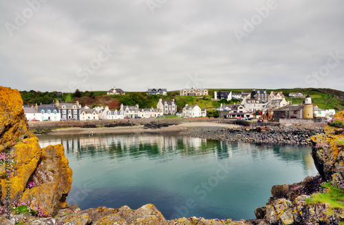 Photo: Portpatrick harbour framed by rocks Portpatrick harbour framed by rocks