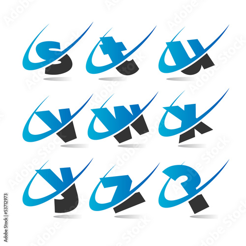 Vector: Swoosh Small Letters Icons Set 3 Swoosh Small Letters Icons Set 3