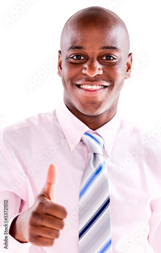 Photo: Business man with thumbs up Business man with thumbs up
