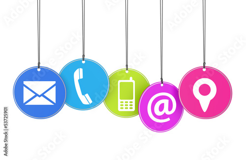 Illustration: Website Contact Page Concept Website Contact Page Concept